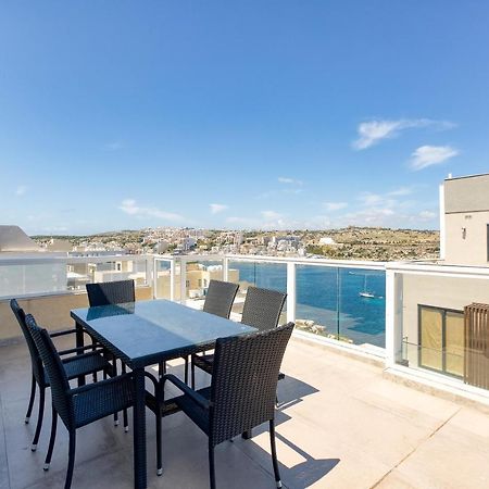 Ferienwohnung Lux Sea Front Penthouse With Breathtaking Views In St Pauls By 360 Estates St. Paul's Bay Exterior foto