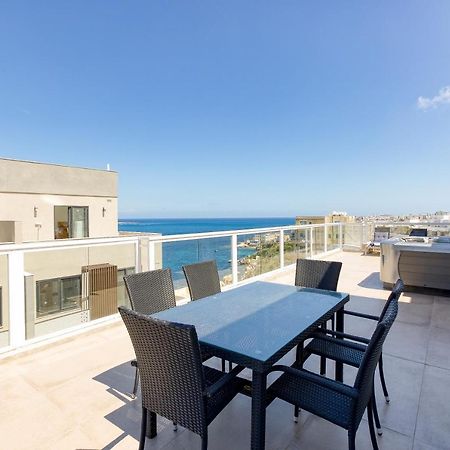 Ferienwohnung Lux Sea Front Penthouse With Breathtaking Views In St Pauls By 360 Estates St. Paul's Bay Exterior foto