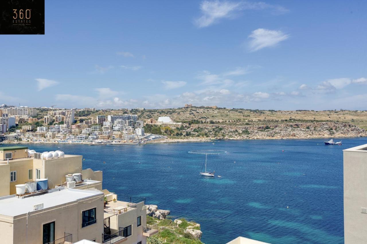 Ferienwohnung Lux Sea Front Penthouse With Breathtaking Views In St Pauls By 360 Estates St. Paul's Bay Exterior foto